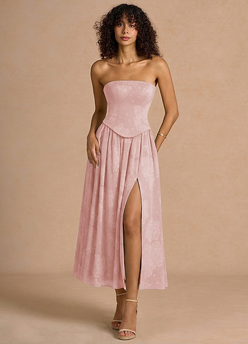 Isaura Powder Pink Maxi Dress image1