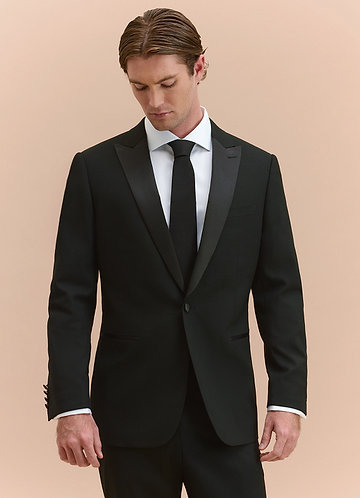 front Hudson Black Peak Lapel Tuxedos Jacket