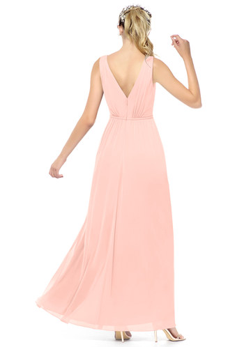 Coral / Floor Length Bridesmaid Dresses | Azazie