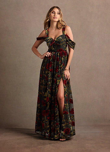 Tracy Black Multi Maxi Dress image1