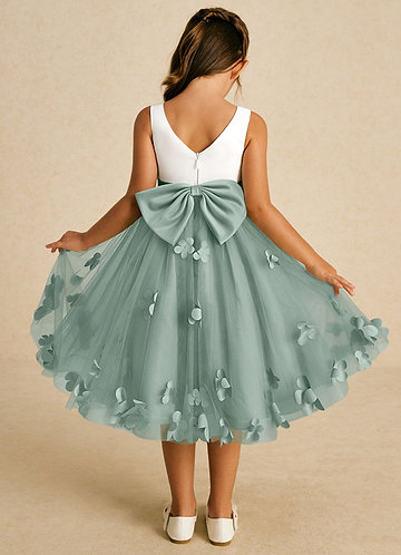 jersey knit bridesmaid dresses Halter Floor-Length Chiffon Junior Bridesmaid Dress main image 1