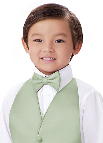 front Collezione Gentlemen Papillon da bambino pre-annodato in raso opaco