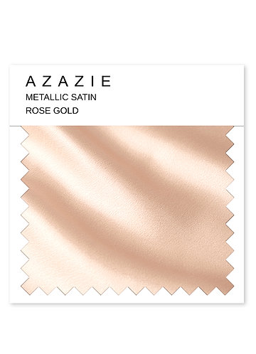 front Rose Gold Metallic Satin Swatch