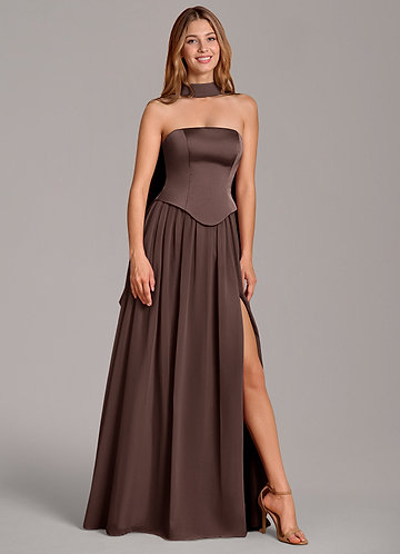 brown spaghetti strap dress Sequin Spaghetti Strap Dress Camel / L