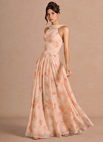 vestido Maxi Pêssego Rowan image1