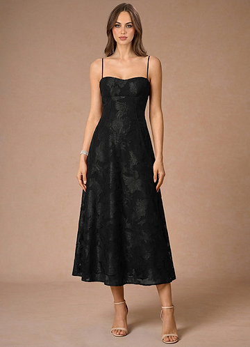 sachin and babi light blue dress Women's elegant black midi dress with embellishments 17879