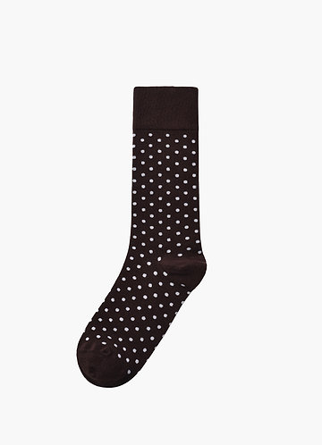front Polka Dot Groomsmen Socks