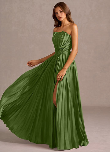 Kaia Olive Green Maxi Dress image1