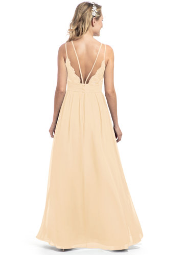 dusty peach bridesmaid dress