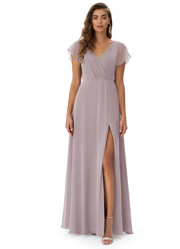 dusk blue bridesmaid dress