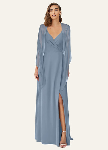 front Azazie Matching Color Ireland Chiffon Shawl