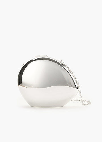 front Metallic Mirror Shoulder Bag