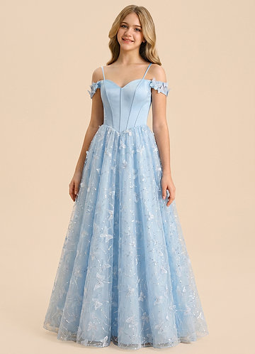 front Azazie Hadley Junior Formal Dress