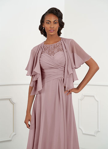 mauve wrap dress
