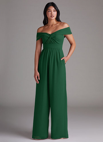 green emerald velvet dress The Tropicana Green Tropical Print Jumpsuit, Small - The Mint Julep Boutique