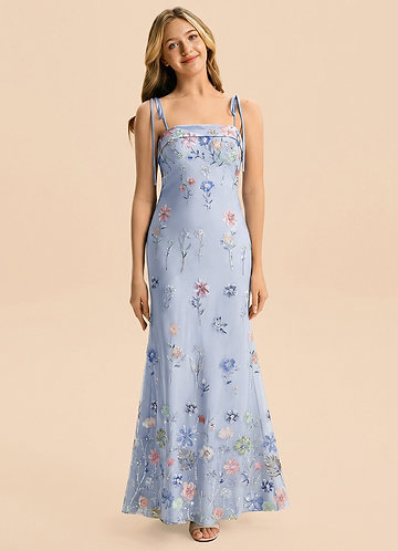 front Azazie Lia Junior Formal Dress