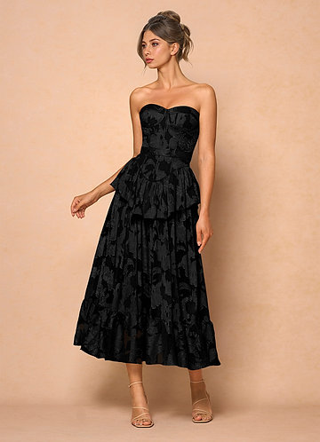 Emery Black Midi Dress image1 0
