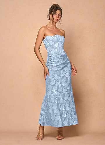 Vestido Azul Pálido Largo Ezrena image1
