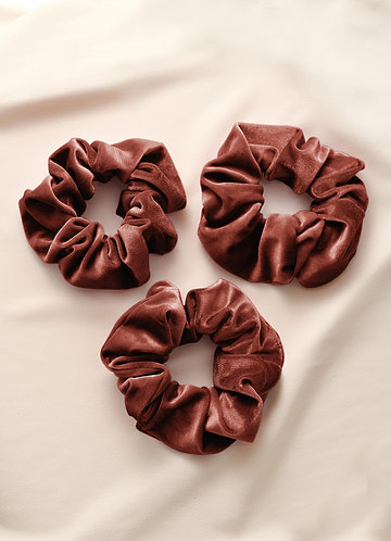 front Bridesmaid Velvet Scrunchies