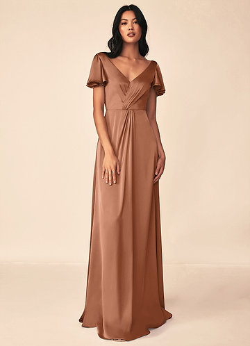 Bronze Copper Bridesmaid Dresses