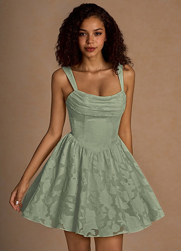 Ivy Pistachio Mini Dress image1