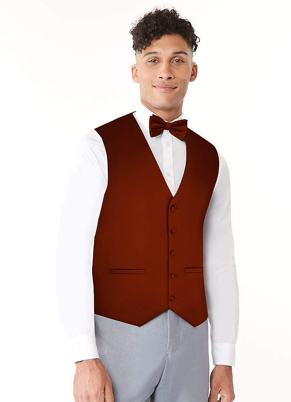 front Gilet en satin extensible