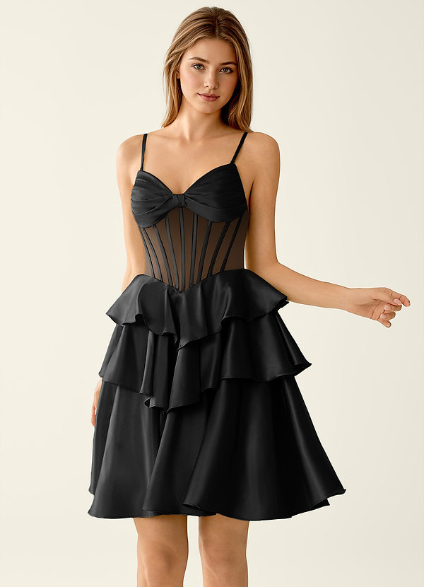 Aurisse Black Mini Dress image1