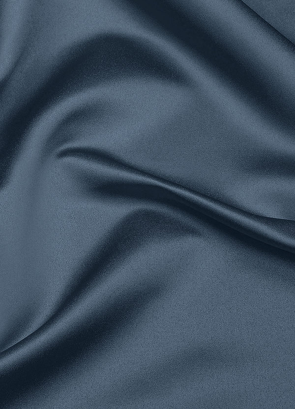 front Azazie Neptune Matte Satin Fabric By the Yard
