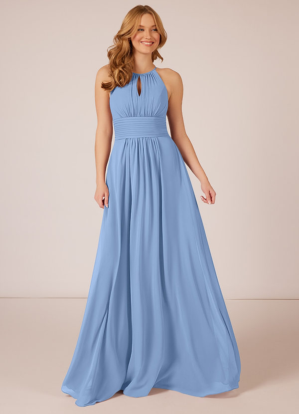 Steel Blue Azazie Bonnie Bridesmaid Dresses | Azazie