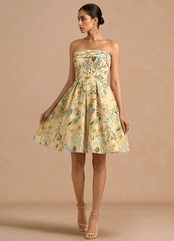 Evangeline Lemon Multi Mini Dress image1