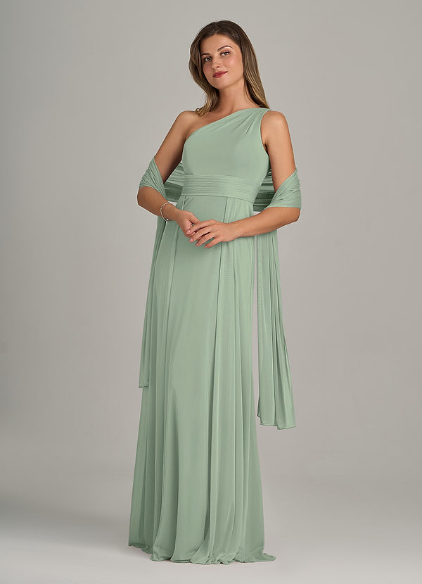 front Azazie Scialle In Rete In Colore Abbinato