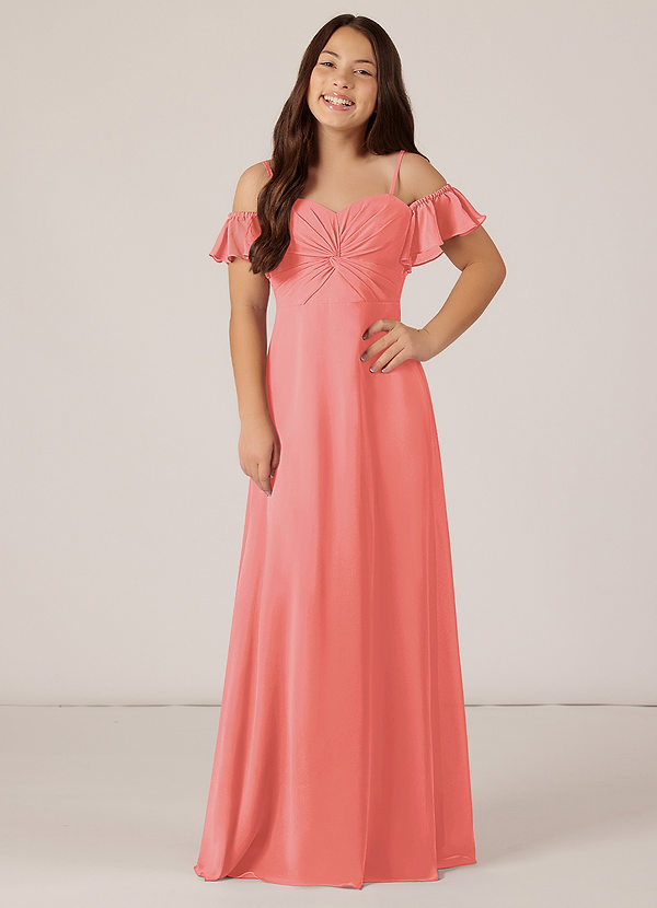 Vestidos Modestos De Manga Larga Para Damas De Honor Junior Caléndula