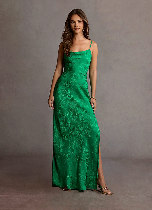 Ellora Jade Cowl Neck Maxi Dress image1