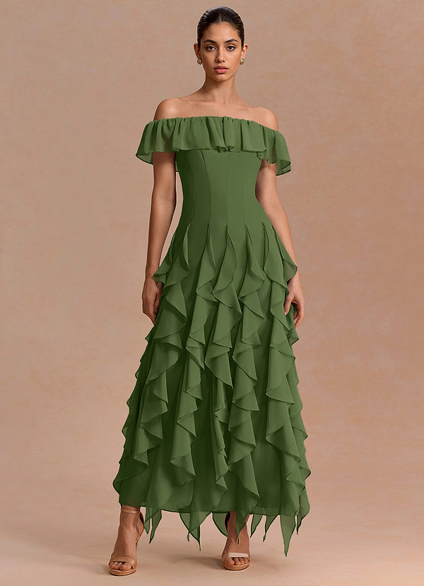 Yvette Olive Maxi Dress image1