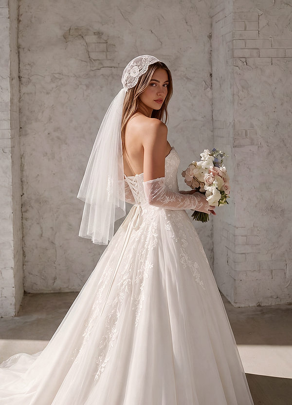 Welon z koronką kwiatową Juliet Cap