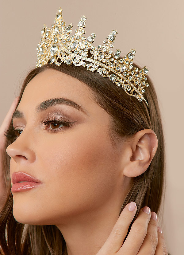 front Sparkling Gala Crystal Crown