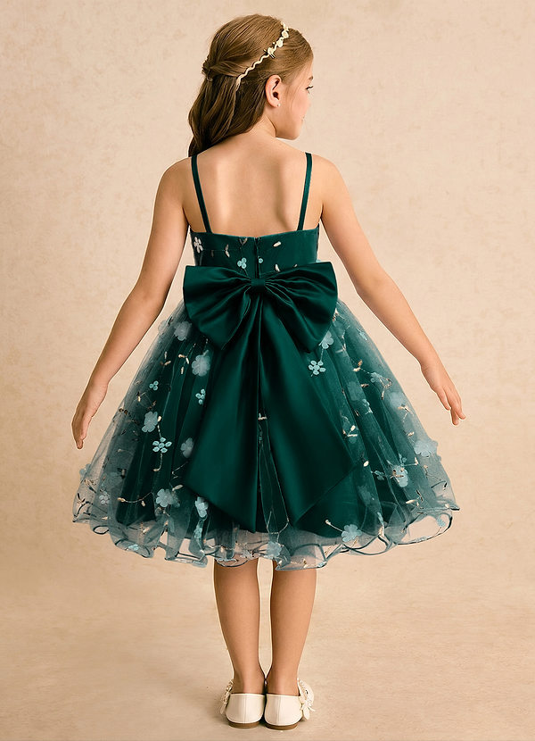 Junebug Flower Girl Dresses Pine Ball-Gown Spaghetti Strap Tulle Dress image1