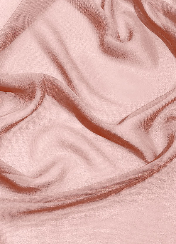 front Azazie Puderrosa Chiffon-Stoff Meterware