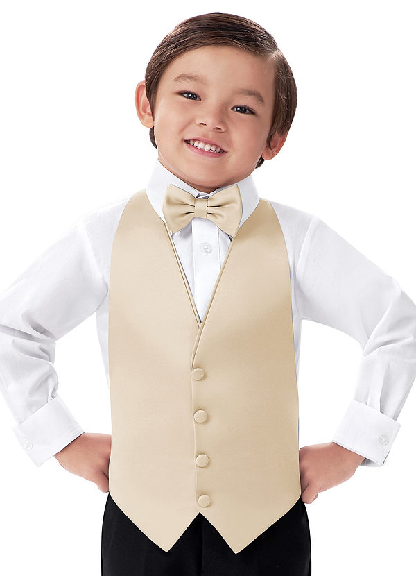 front Weste aus mattem Satin für Jungen