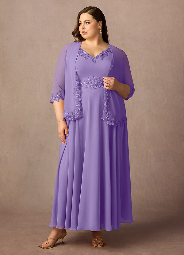 Azazie Devana Mother of the Brides Dresses Tahiti A-Line Sequins Chiffon Dress image1