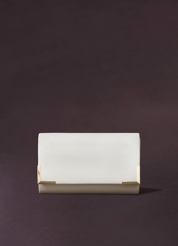 front Pu Metal Embellished Envelope Bag