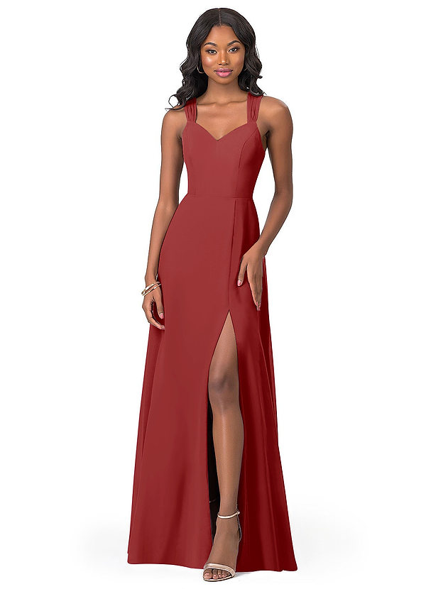 rust formal dress