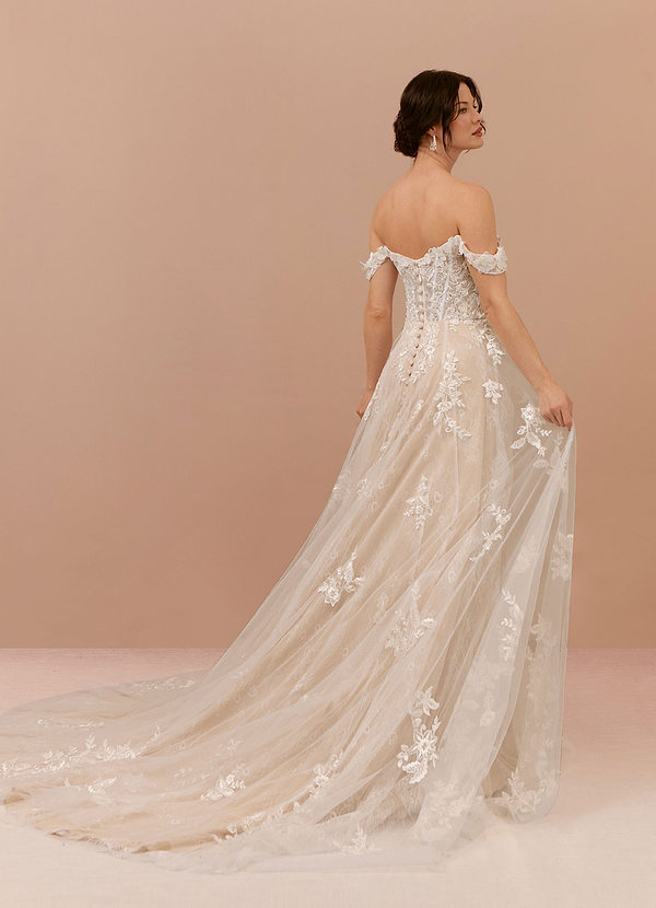 Azazie Florentina Wedding Dress back