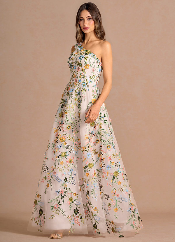 Maribel Maxi Klänning Blush Pink Multi image1