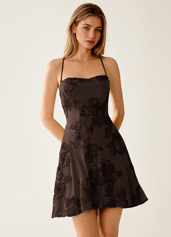Lysandra Coco Stretch 3D Flowers Corset Mini Dress image1