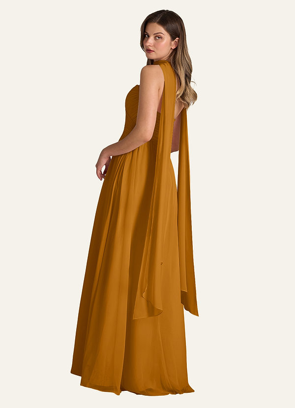 front Azazie Chiffongscarf i matchande färg