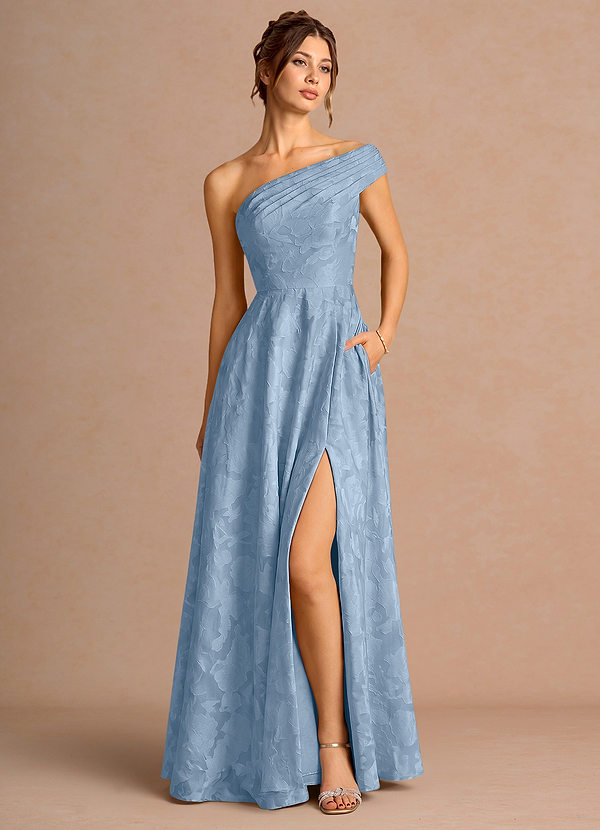 Vestido Azul Neblina Largo Priscilla image1