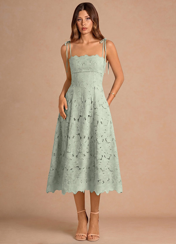 Kiora Dusty Sage Midi Dress image1