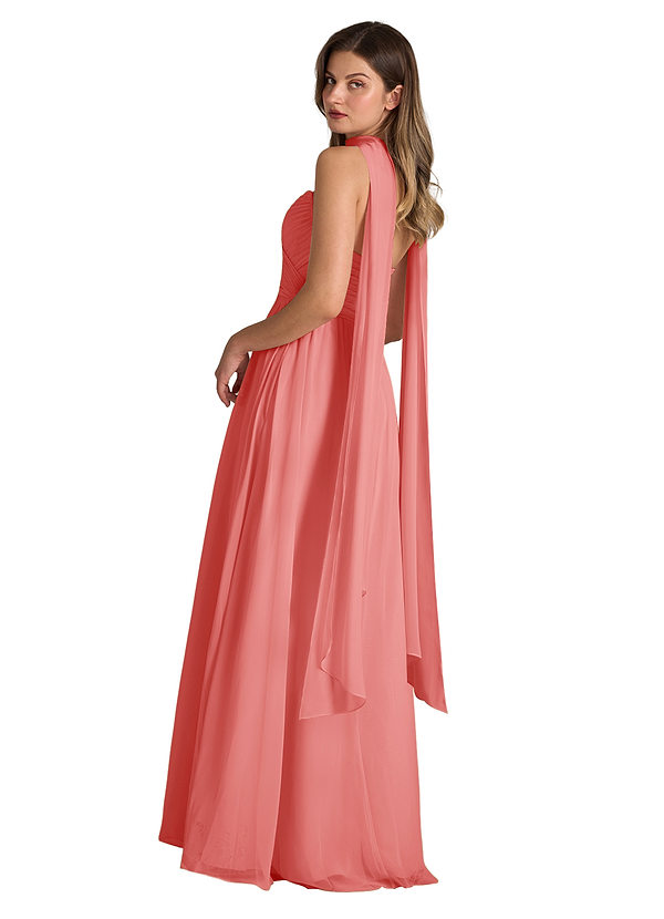 front Azazie Matching Color Chiffon Scarf