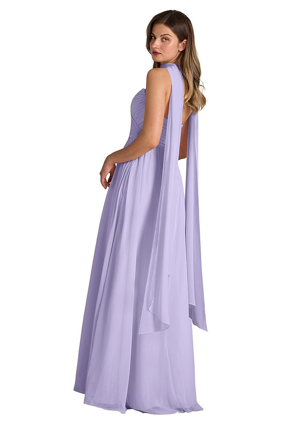 front Azazie Matching Color Chiffon Scarf